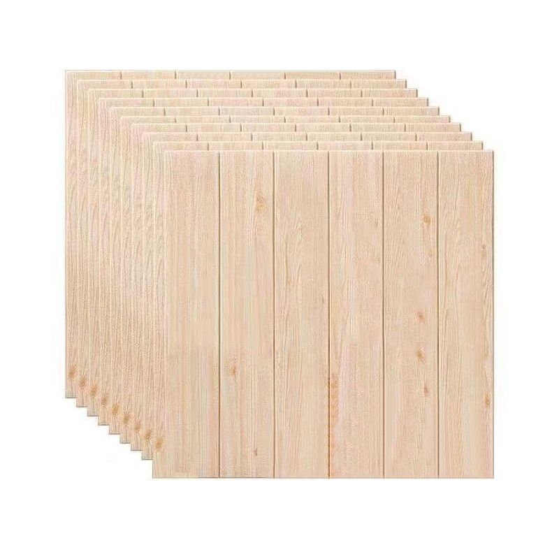 Lisslune | Modern Tin Back Wall Panel Smooth Wall Ceiling Wood Grain Design Set of 1