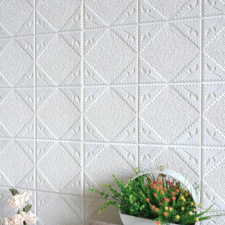 Lisslune | Modern wall cladding 3D embossed PVC self-adhesive waterproof wall access panel