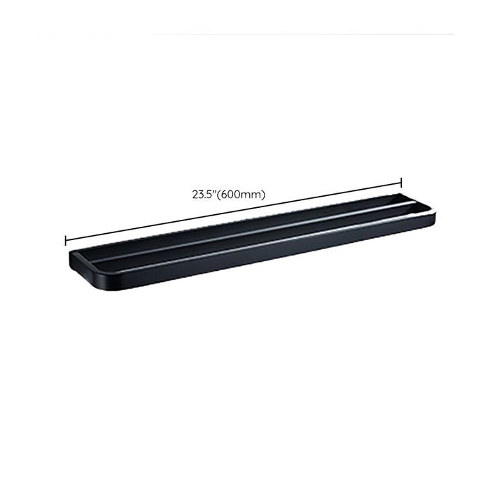 Lisslune | Modern Bathroom Hardware Set Bath Shelf Towel Bar Black Bath Hardware Set