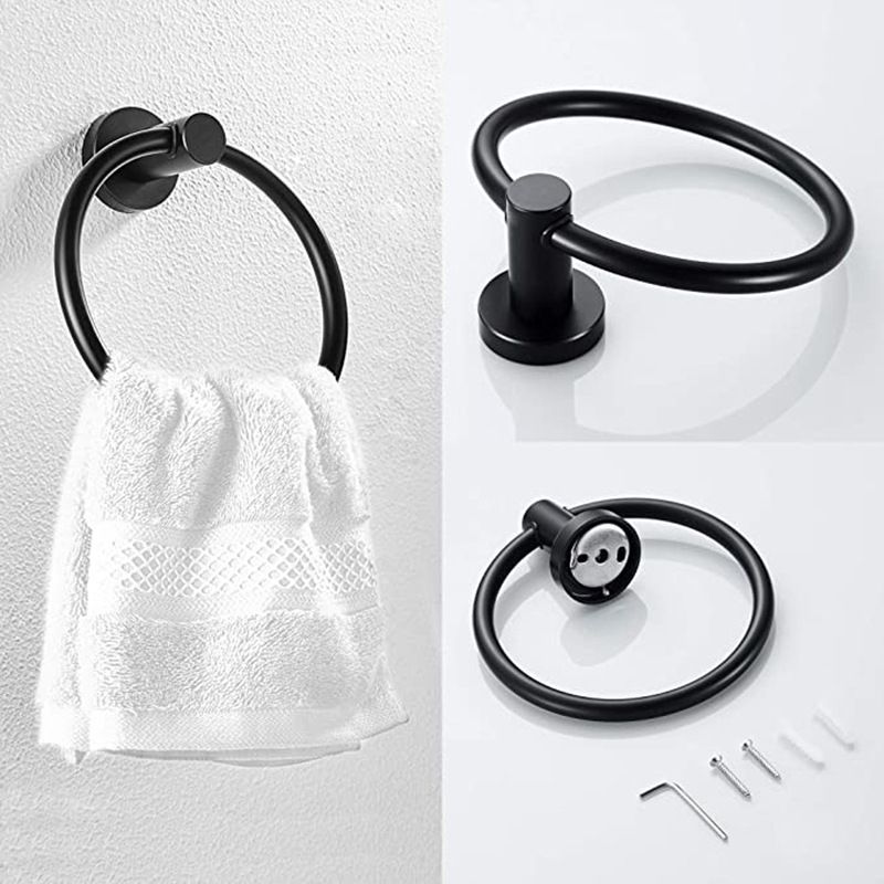 Lisslune | Traditional 2-piece bathroom hardware set towel ring/paper holder