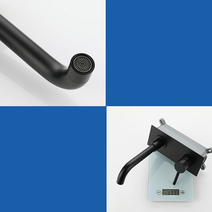 Lisslune | Glam Style Faucet Single Lever Wall Mounted Faucet for Bathroom