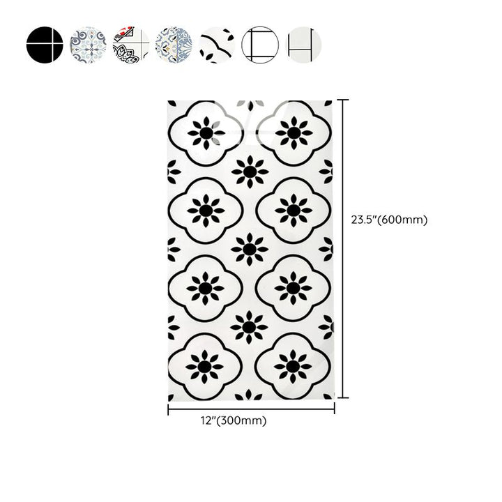Lisslune | PVC Peel and Stick Tile 12" x 23" Rectangular Grid Waterproof Peel and Stick Tiles 10 Pack