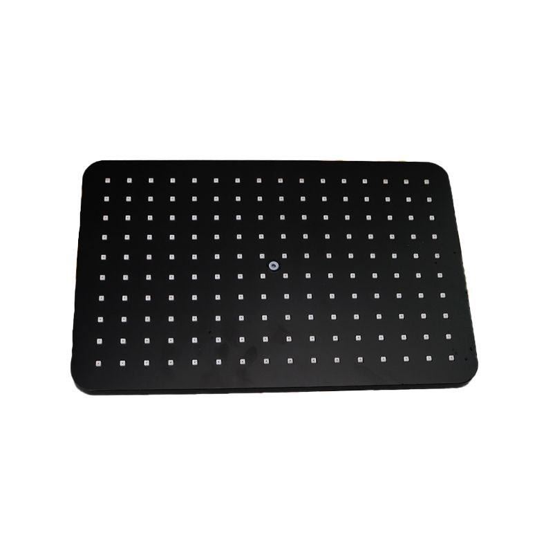 Lisslune | Modern rectangular shower head combo standard spray pattern with hand shower
