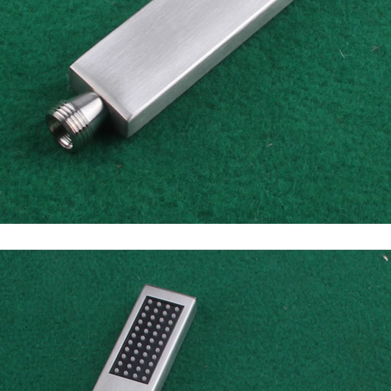 Lisslune | Simple Rectangle Shower Head 304 Stainless Steel Hand Shower