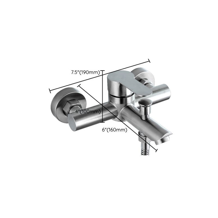 Lisslune | Popular Bathtub Filling Station Trim 304 Stainless Steel Wall Mounted Bathtub Filling Station