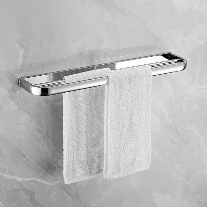Lisslune | Modern Stainless Steel Bathroom Fixtures Set Towel Bar Bathroom Shelf Bathroom Accessory Set