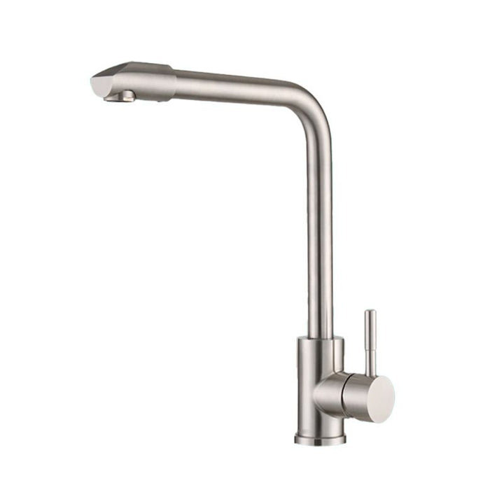 Lisslune | Swivel Spout Bathroom Faucet Contemporary Design Vessel Faucet with Stainless Steel
