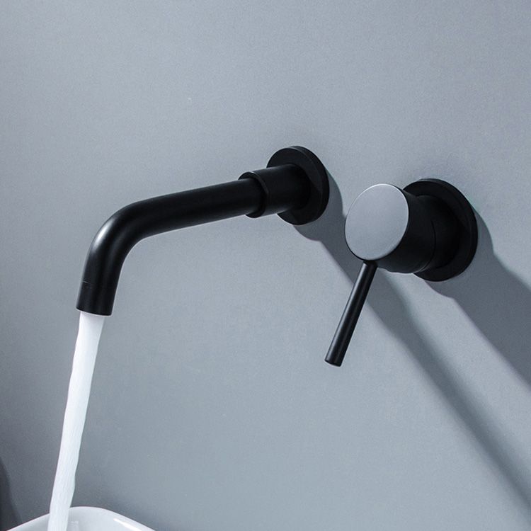 Lisslune | Modern Brass Roman Bathtub Faucet with 1 Lever Handle Bathtub Faucet