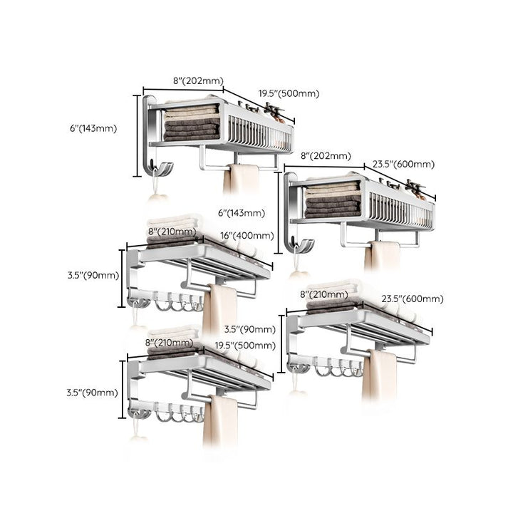 Lisslune | Metal Bathroom Hardware Set Adhesive Installation Bathroom Accessory Kit
