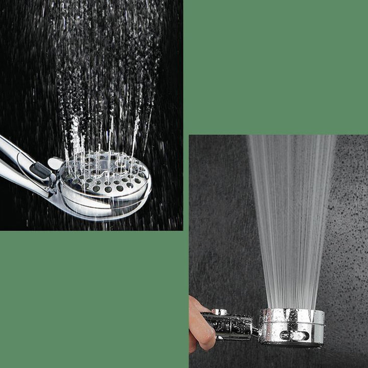 Lisslune | Modern Handheld Showerhead 3 Spray Round Metal Shower Heads