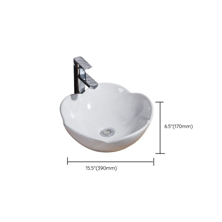Lisslune | Modern Basin Solid Color Porcelain Sink