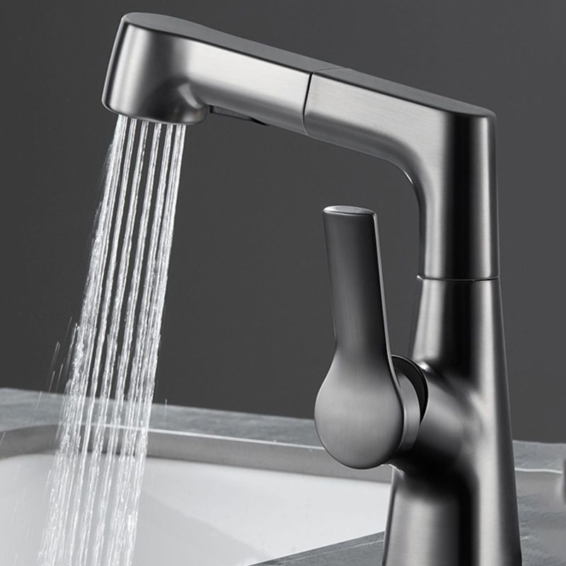 Lisslune | Modern 1-Lever Sink Faucet Round Basin Faucet Brass