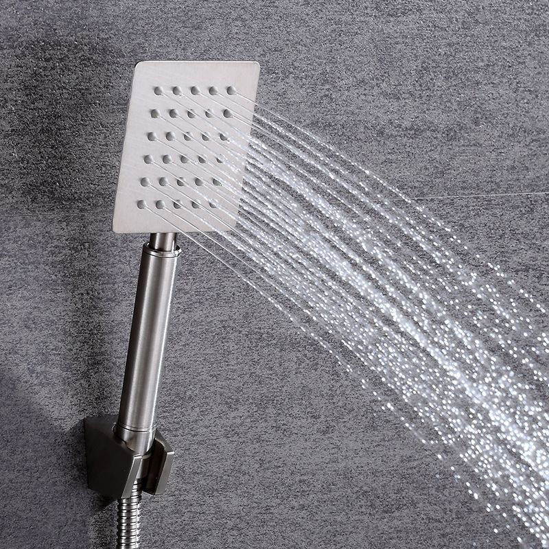 Lisslune | Contemporary Shower Combo Handheld Showerhead Stainless Steel Wall-Mounted Showerhead