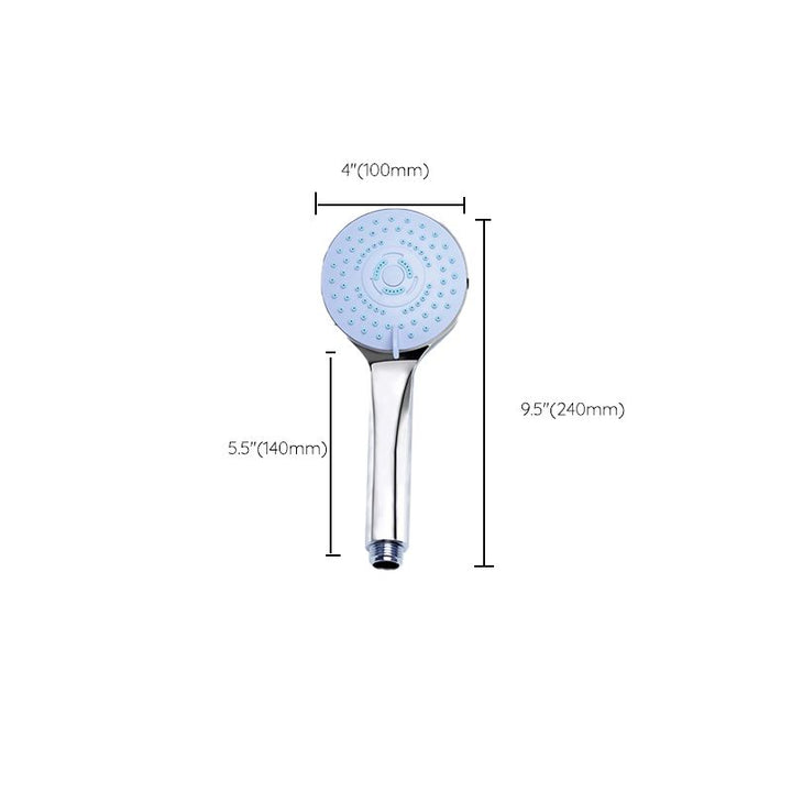 Lisslune | Contemporary Handheld Shower Head Adjustable Spray Pattern Silver Shower Head