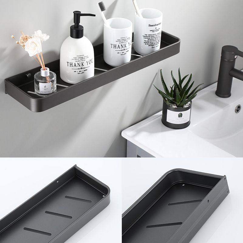 Lisslune | Contemporary bathroom accessories single piece or in a set made of gray metal