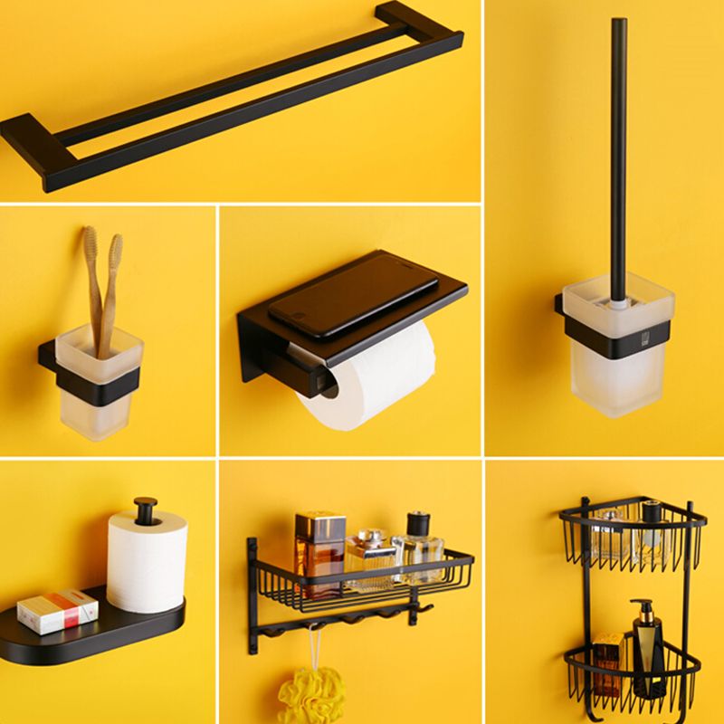 Lisslune | Modern Bathroom Accessories Hardware Set Black Bathroom Accessories Hardware Set