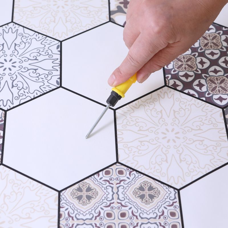 Lisslune | Vinyl flooring Peel and Stick floral pattern wall and floor vinyl