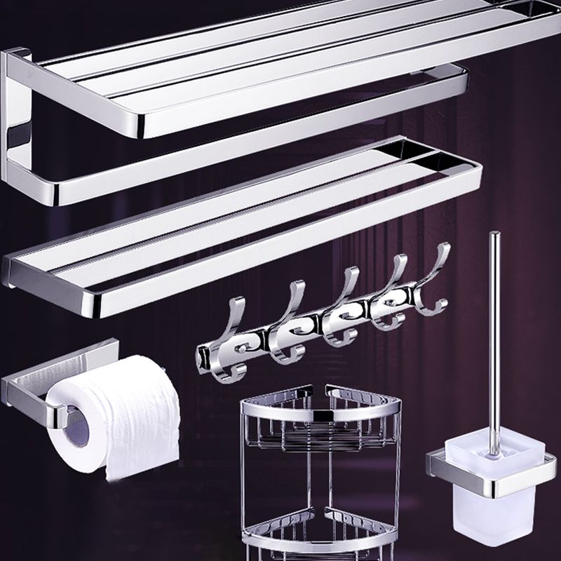 Lisslune | Polished Chrome Bathroom Accessory Set Modern Brass Bathroom Accessory Kit