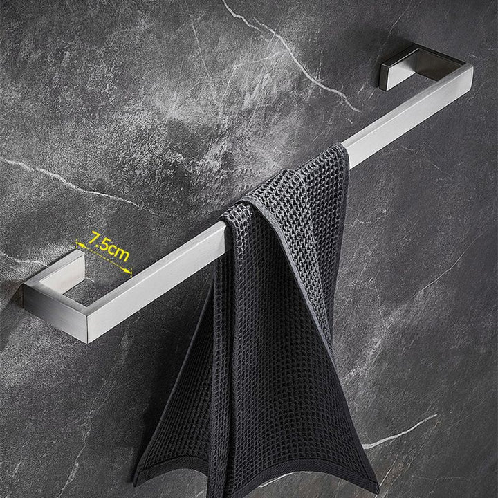 Lisslune | Stainless Steel Bathroom Set 4-piece Modern Style Simple Bathroom Accessory Set