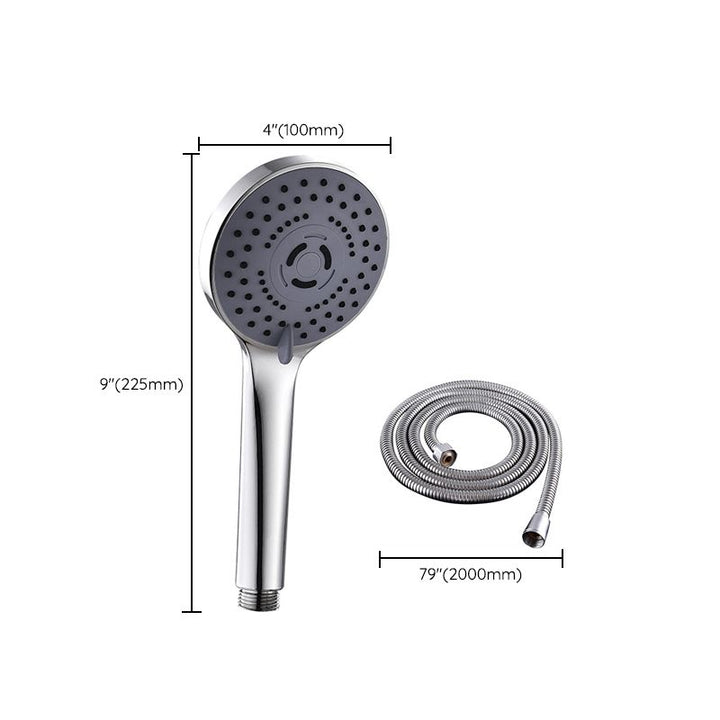 Lisslune | Round Shower Head Plastic Shower Head with Adjustable Spray Pattern