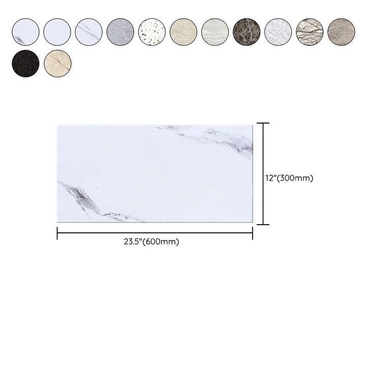 Lisslune | Contemporary Style Wallpaper Single Panel Bathroom Wallpaper with Rectangular Shape