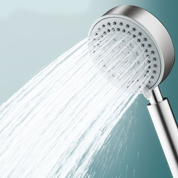 Lisslune | Stainless Steel Round Hand Shower Adjustable Spray Pattern Shower Head