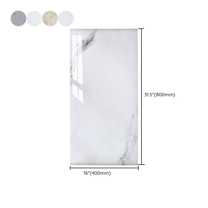 Lisslune | Bathroom single tile marble pattern peel-and-stick tiles backing plate