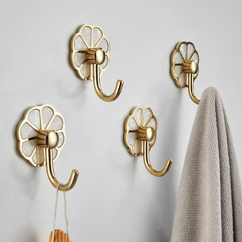 Lisslune | Polished 10-piece bathroom accessory set metal corrosion-resistant bathrobe hooks