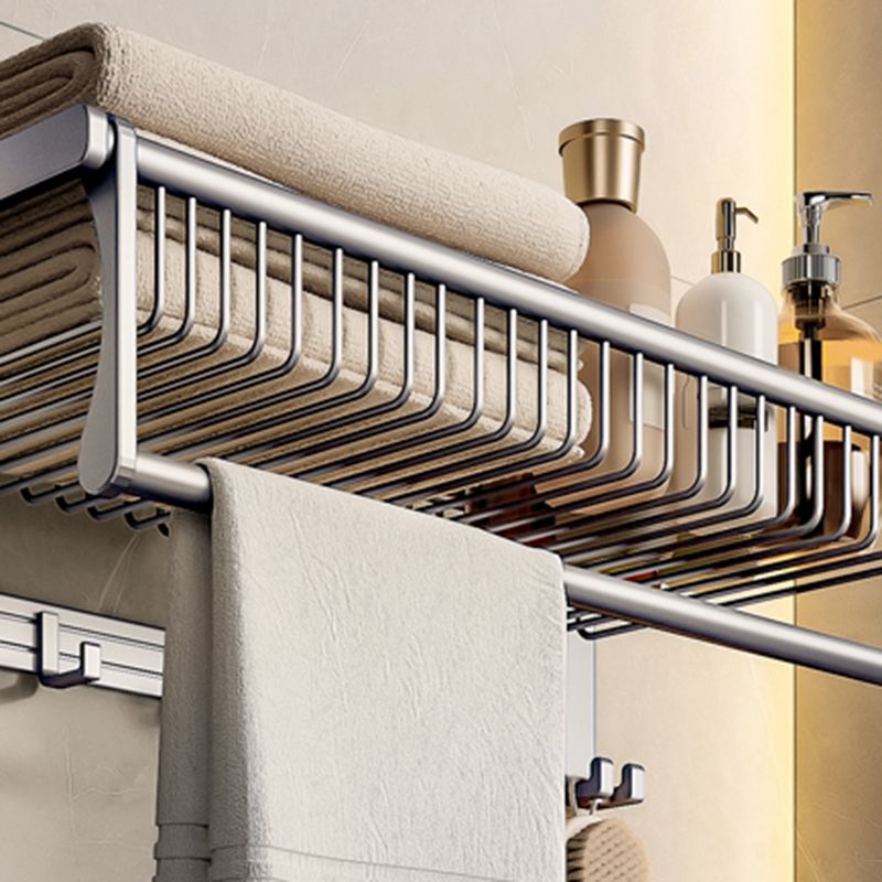 Lisslune | Modern Gray Bathroom Set Paper Holder Bathroom Shelf Bathroom Hardware Set