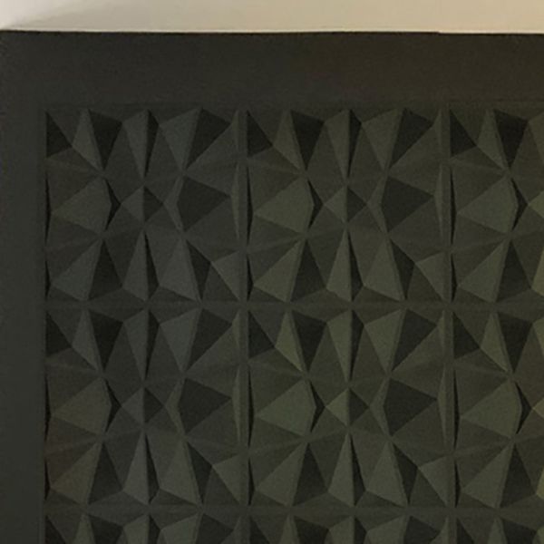 Lisslune | Modern Zinc Back Wall Panel Smooth Upholstered Wall Ceiling in Black and White