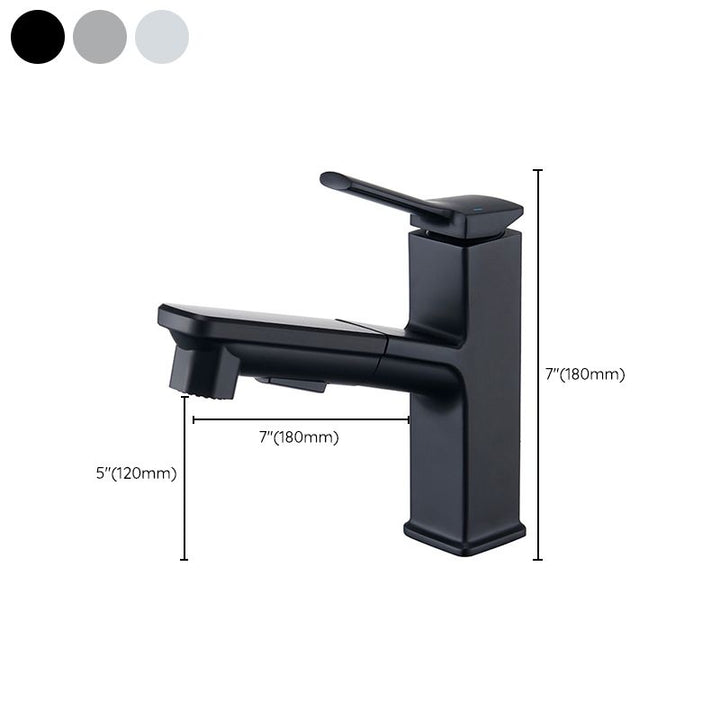 Lisslune | Modern Vessel Faucet Copper Pure Color Single Handle Vessel Faucet