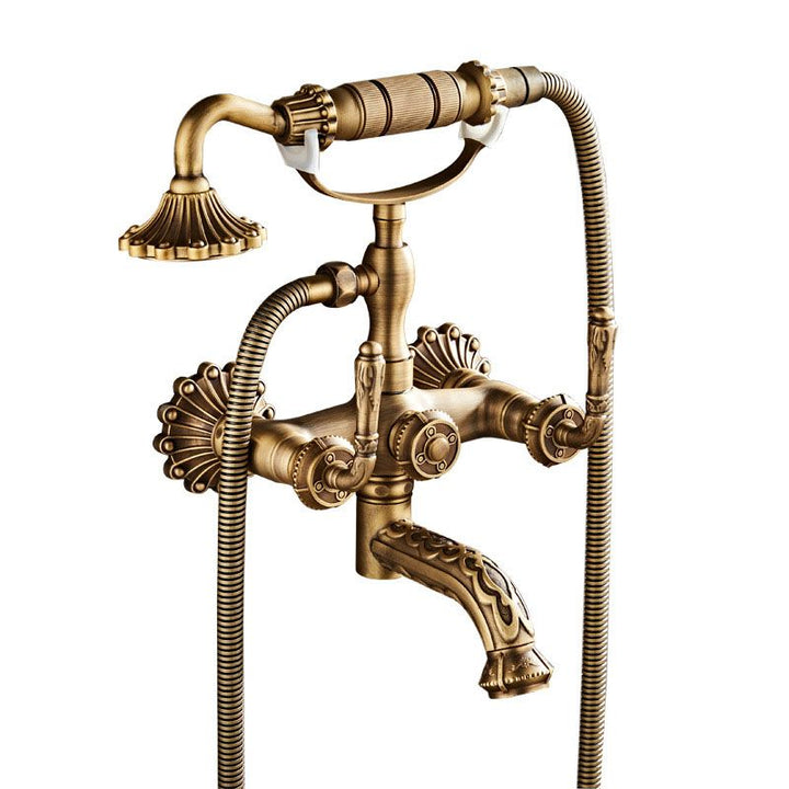 Lisslune | Wall Mounted Metal Freestanding Bathtub Filler Copper Freestanding Faucet