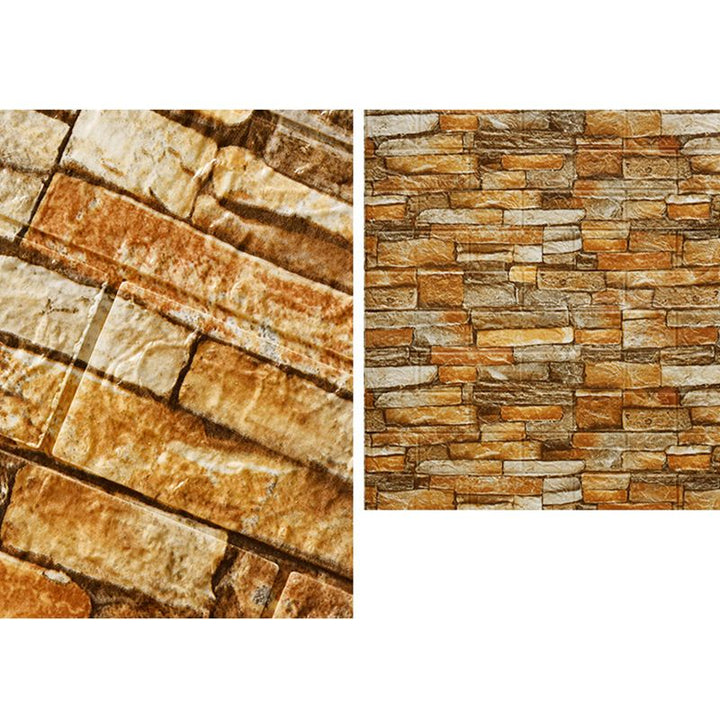 Lisslune | 3D Artificial Brick Wall Panel Industrial Style Living Space Wall Plate (Pack of 10)