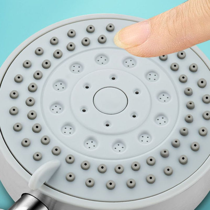 Lisslune | Round self-cleaning hand shower adjustable spray pattern stainless steel hand shower