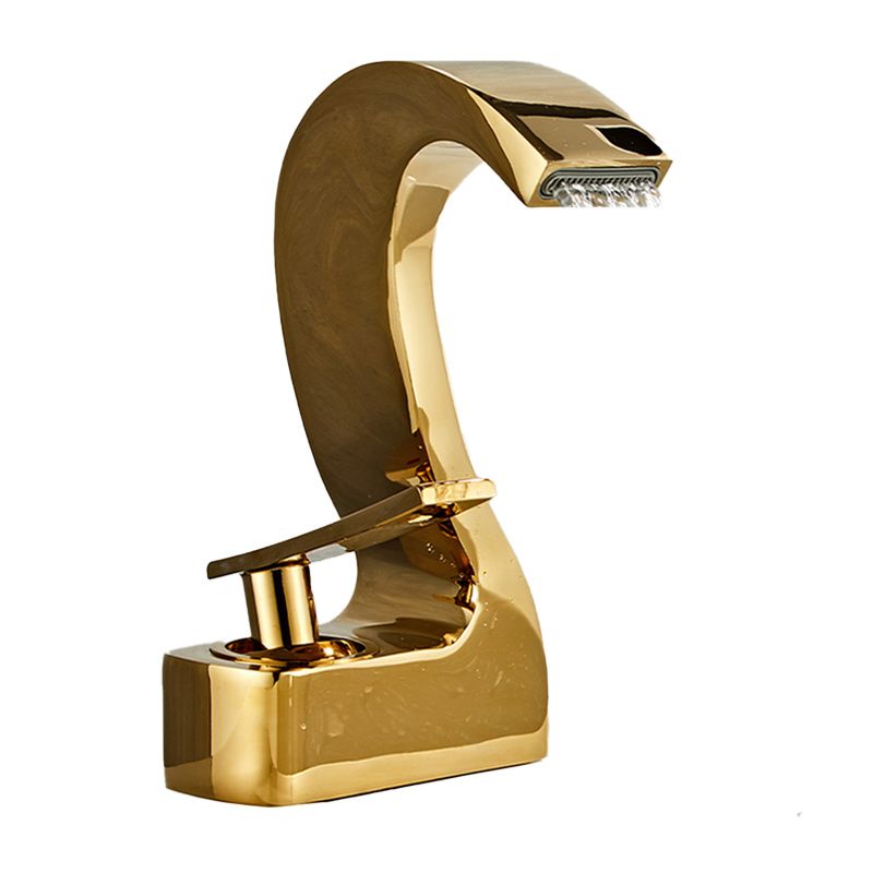 Lisslune | Modern Single-Lever Basin Faucet Bathroom Brass Central Faucet