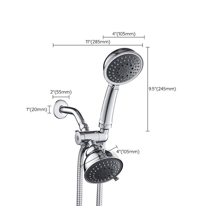 Lisslune | Traditional Style Shower Head Double Bathroom Shower Heads with Round Shape