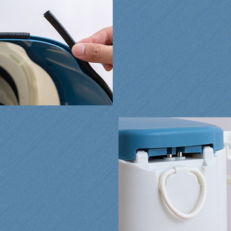 Lisslune | Modern Flush Toilet Plastic Round Floor Mounted Toilet Bowl for Bathroom