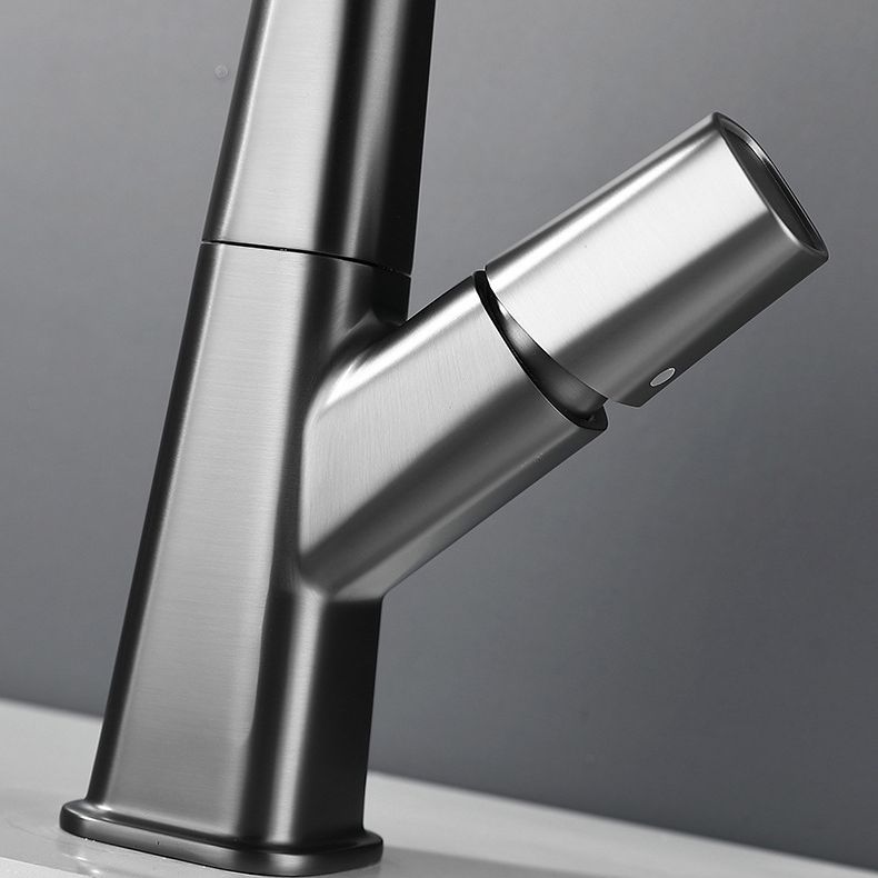 Lisslune | Brass Contemporary Faucet Retractable Round Bathroom Faucet