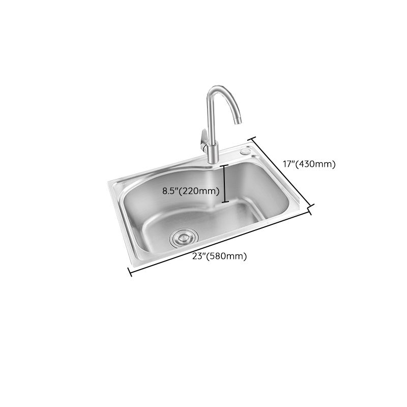 Lisslune | Modern Bar Prep Mirror Stainless Steel with Faucet Workstation Rack