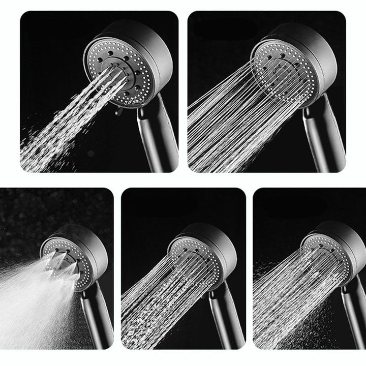 Lisslune | Standard Plastic Shower Head Self-Cleaning Round Handheld Shower Heads