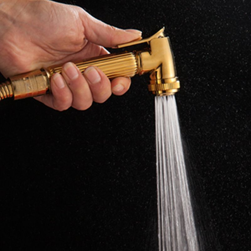 Lisslune | Contemporary Shower Head Square Golden Bathroom Handheld Shower