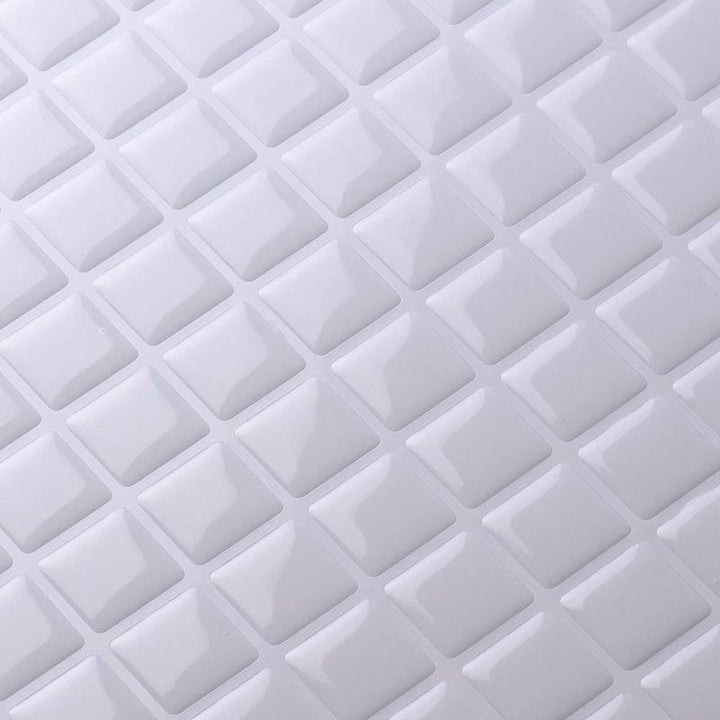 Lisslune | Peel-and-Stick Tile Square Stain-Resistant Mosaic Peel-and-Stick Tile for the Kitchen