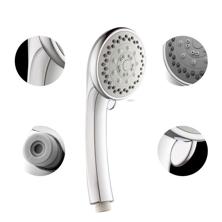 Lisslune | Single Double Showerhead Square High Arc Showerhead Combo in Chrome