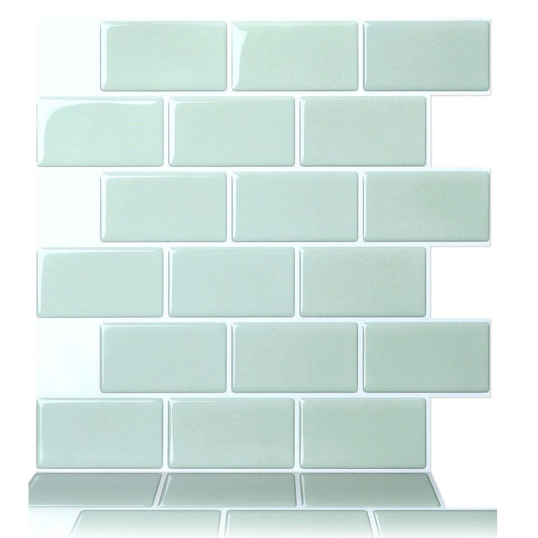 Lisslune | Modern Peel and Stick Wall Tile PVC Offset Joint Peel and Stick Wall Tile