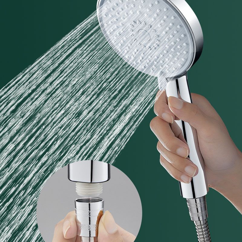 Lisslune | Round Handheld Shower Head with Self-Cleaning Wall-Mounted Shower Head