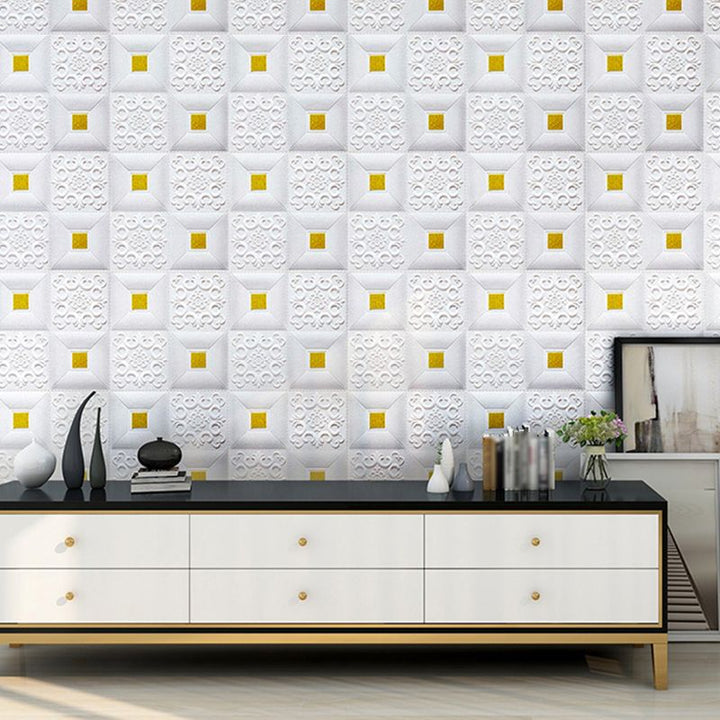 Lisslune | 3D Wall Panel Modern Simple Home Living Room Wall Panel (10-Pack)