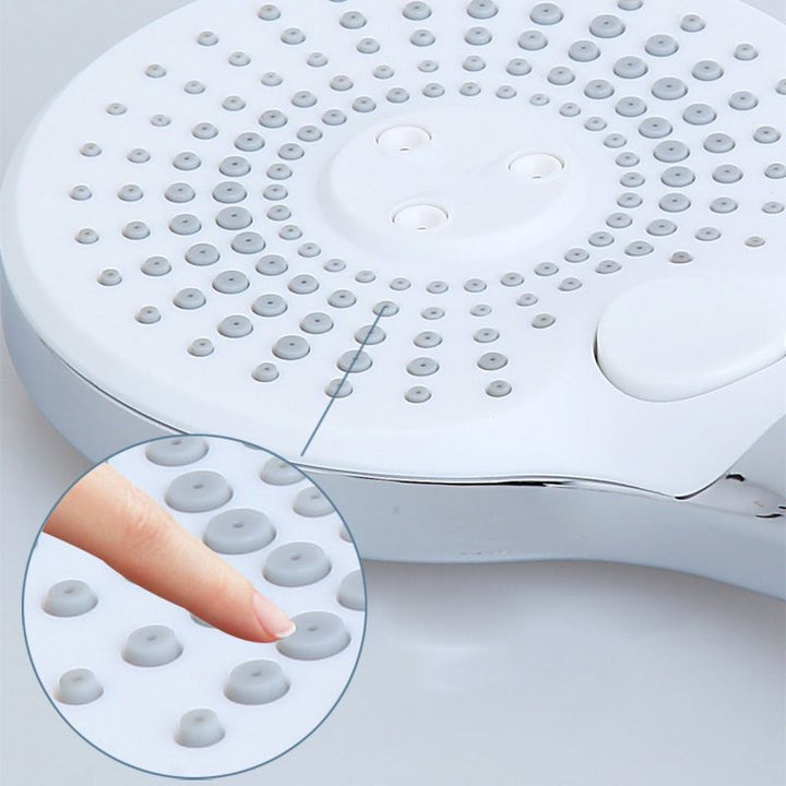 Lisslune | Basic Shower Head Round Plastic Handheld Shower Head in Silver