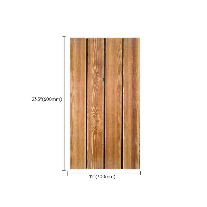 Lisslune | Parquet Pine Floor Tile Waterproof Click Lock Traditional Hardwood Floor for Living Room
