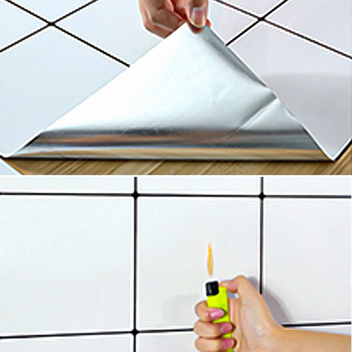 Lisslune | Modern Peel and Stick Backsplash Tiles PVC Wallpaper for Fireplace Surround