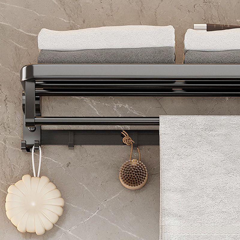 Lisslune | Traditional Aluminum Bathroom Accessories Set Black Bathroom Accessories Kit